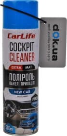 Поліроль для салону Carlife Cockpit Cleaner Extra Mat нове авто 500 мл Поліроль для салону Carlife Cockpit Cleaner Extra Mat нове авто 500 мл