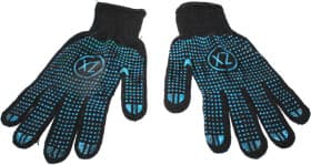 Перчатки рабочие Zollex хб с точками ПВХ черные