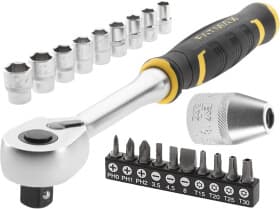 Набор бит и торцевых головок с держателем и трещоткой Stanley FMMT826810 10 шт.