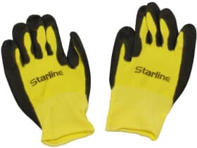 Перчатки рабочие Starline нейлоновые с полиуретановым покрытием желтые