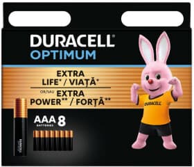 Батарейка Duracell Optimum 6835423 AAA (мізинчикова) 1,5 V 8 шт
