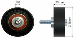 Обводной ролик поликлинового ремня