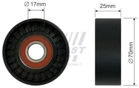 Натяжний ролик поліклинового ременя Fast ft44551