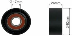 Натяжний ролик поліклинового ременя Fast ft44565