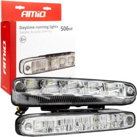 Комплект додаткових LED фар Amio DRL-506HP 01522 універсальних 11 W 2 шт.