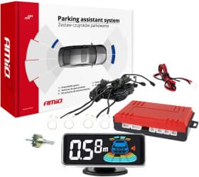 Парктроник Amio Led-Graf 3D 4 белый 4 шт.