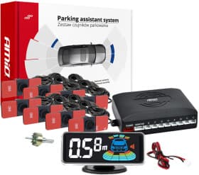 Парктронік Amio Led-Graf 3D 8 з чорними датчиками 8 шт.