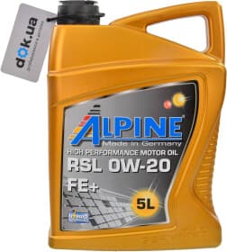 Моторное масло Alpine RSL FE+ 0W-20 синтетическое