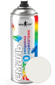 Аэрозольная краска New Ton белая 01 (D31) глянцевая 400 мл