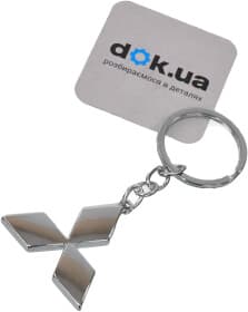 Брелок Vitol з логотипом Mitsubishi сірий 00000031614