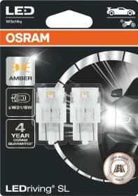 Автолампа Osram LEDriving P21/5W W3x16q 0,8 W 1,3 W 7515DYP-02B