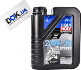 Моторное масло 4T Liqui Moly Motorbike Street 20W-50 минеральное