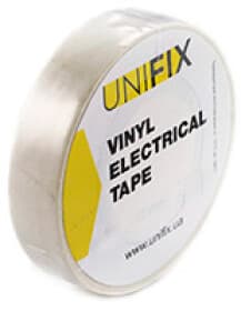 Изолента UNIFIX ETU-10WHITE белый ПВХ 18 мм х 10 м
