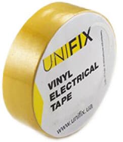 Изолента UNIFIX ETU-20YELLOW желтая ПВХ 17 мм х 20 м