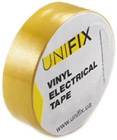 Изолента UNIFIX ETU-25YELLOW желтый ПВХ 18 мм х 25 м