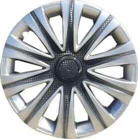 Комплект колпаков на колеса Star Maybach цвет черный + серебристый с карбоновой отделкой
