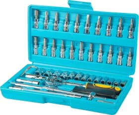Набор торцевых головок и комплектующих Титул 78-6046 1/4" (46 пр.)