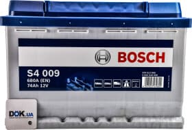Акумулятор Bosch 6 CT-74-L S4 Silver 0092S40090