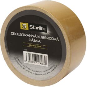 Двухсторонний скотч Starline PL023 на бумажной основе 50 мм х 20 м