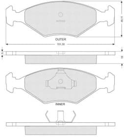 Гальмівні колодки Гальмівні колодки