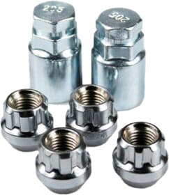 Комплект гаек-секреток с ключом WALLINE 406145H2