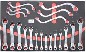 Набор ключей Force 5208 6x7-22x24 мм, E6xE7-E22xE24 20 шт