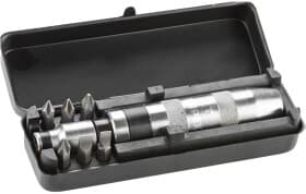 Отвертка реверсивная ударная с набором бит Topex 39D556