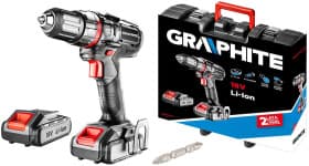 Шуруповерт Graphite аккумуляторный 58G225 (2 аккумулятора + чехол)