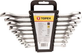 Набір ключів ріжкових Topex 35D656 6-22 мм 8 шт