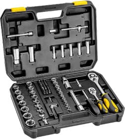 Набор бит и торцевых головок с трещоткой Topex 38D694 62 шт.