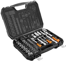 Набор бит и торцевых головок с трещоткой Neo Tools 08-673 61 шт.