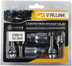 Комплект болтов-секреток с ключом WALLINE 372093h2