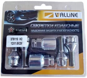 Комплект болтов-секреток с ключом WALLINE 375110h2