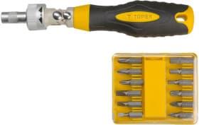 Набор бит с трещоткой Topex 39D525 12 шт.