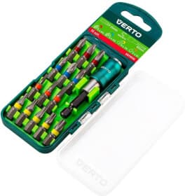 Набор бит с держателем Verto 66H606 15 шт. Набор бит с держателем Verto 66H606 15 шт.