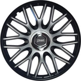 Комплект колпаков на колеса Argo J-Tec Orden серебристый + черный хромированная