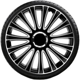 Комплект колпаков на колеса Argo Lemans Pro серебристый + черный хромированная