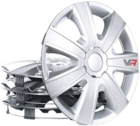 Комплект ковпаків на колеса Argo VR колір білий з карбоновою обробкою