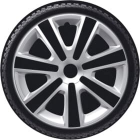 Комплект колпаков на колеса Argo VR серебристый + черный