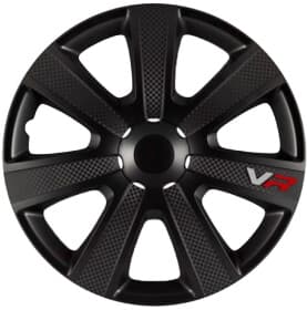 Комплект ковпаків на колеса Argo VR колір чорний з карбоновою обробкою