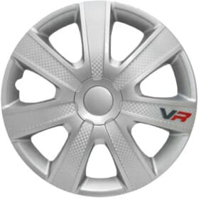 Комплект ковпаків на колеса Argo VR колір сріблястий з карбоновою обробкою