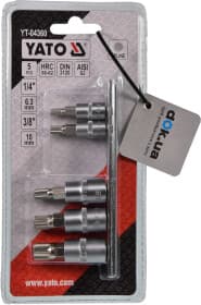 Набор торцевых головок Yato YT-04360 1/4", 3/8" (5 пр.)