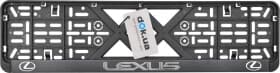 Рамка номерного знака Vitol 50265 колір чорний на Lexus