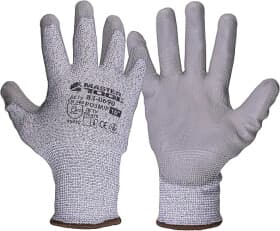 Перчатки рабочие MasterTool трикотажные с полиуретановым покрытием серые