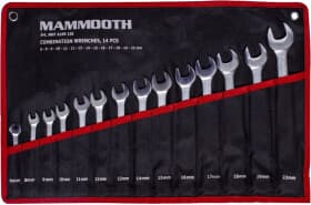Набор ключей рожково-накидных Mammooth MMTA169135 6-22 мм 14 шт