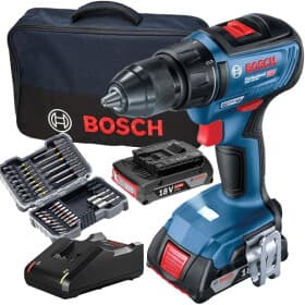 Шуруповерт Bosch аккумуляторный GSB 18V-50 Professional (2 аккумулятора + ЗУ + насадки + чехол)