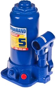 Домкрат Iron Hand бутылочный гидравлический 5 т IH-185355D