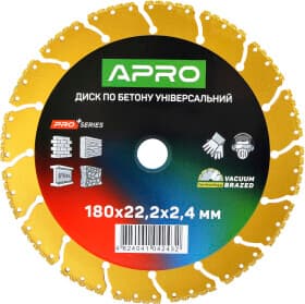 Круг отрезной Apro 830741 180 мм