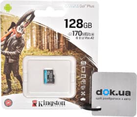 Карта памяти Kingston Canvas Go! Plus microSDXC 128 ГБ