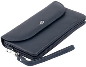 Клатч ST Leather 19317 без логотипа авто темно-синий